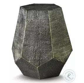 Donato Oil Rubbed Brass Hexagonal End Table