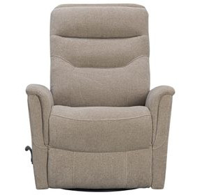 Gemini Snazzy Taupe Manual Swivel Glider Recliner