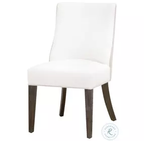 Duet LiveSmart Peyton Pearl And Burnt Brown Performance Fabric Dining Chair Set Of 2