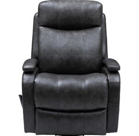 Duffy Ryegate Gray Leather Swivel Glider Recliner