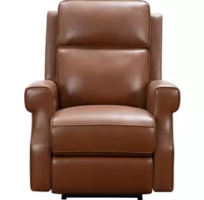 Durham Colchester Bitters Leather Power Recliner with Power Lumbar and USB Charging