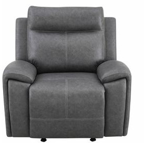 Gaston Gray Manual Glider Recliner