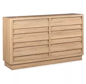 Brentwood Heights Provincial Brown 6 Drawer Dresser
