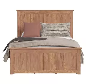 Oak Park Taupe Queen Storage Panel Bed