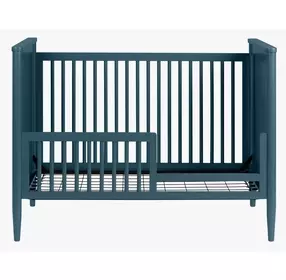 Modern Nursery Blue Convertible Crib