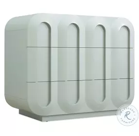 Commerce And Market Blue Green Seafoam Groove 3 Drawer Chest