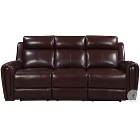 Jovial Brown Power Reclining Sofa