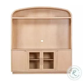 Marlow Natural Wood Entertainment Center