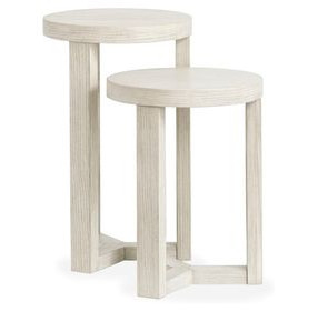 Brookhaven Balboa Mist Round Nesting Accent Table