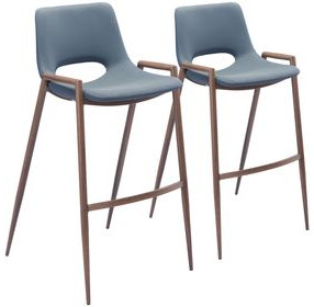 Desi Gray Bar Stool Set Of 2