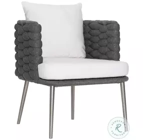 Santa Cruz Cadet Grey Outdoor Arm Chair