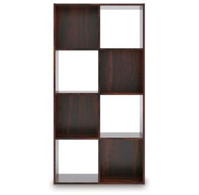 Glosmount Cherry and Light Brown Eight Cube Organizer