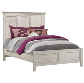 San Mateo Youth Rustic White Full Panel Bed