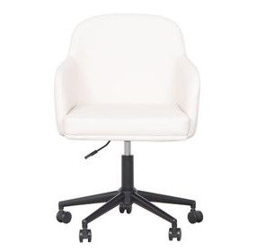 Sydney Cream Upholstered Swivel Desk Chair