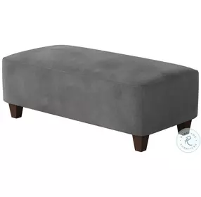 Bella Asphalt Rectangular Cocktail Ottoman
