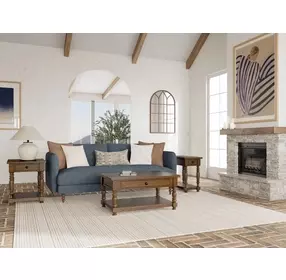 Eastlake Whiskey Oak Rectangular Occasional Table Set
