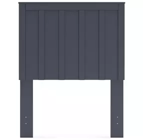 Simmenfort Matte Navy Blue Twin Panel Headboard