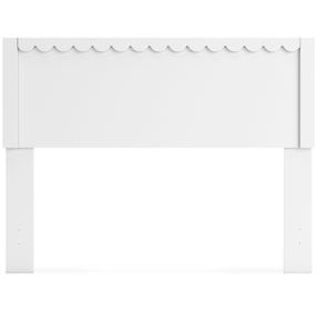 Hallityn Matte White Full Panel Headboard