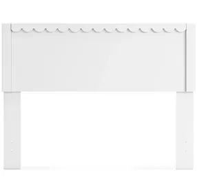 Hallityn Matte White Full Panel Headboard