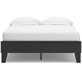 Socalle Matte Black Full Platform Bed