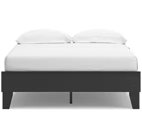 Socalle Matte Black Full Platform Bed
