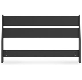Socalle Matte Black Full Panel Headboard