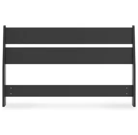 Socalle Matte Black Full Panel Headboard