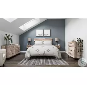 Neilsville Whitewash Platform Bedroom Set