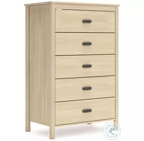 Cabinella Tan Five Drawer Chest