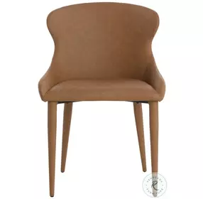 Evora Milliken Cognac Dining Chair Set Of 2