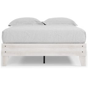 Shawburn Whitewash Full Platform Bed