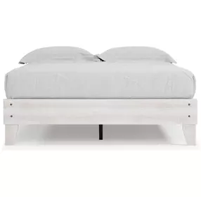 Shawburn Whitewash Queen Platform Bed