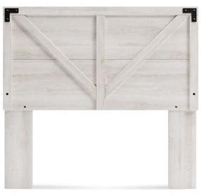 Shawburn Whitewash Full Crossbuck Panel Headboard