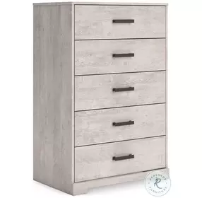 Shawburn Whitewash 5 Drawer Chest