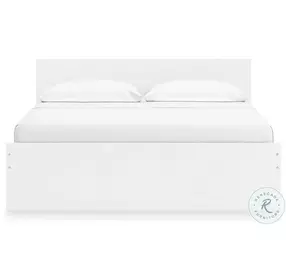 Onita White King Panel Bed