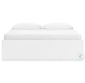 Onita White King Platform Bed with 2 Side Storage
