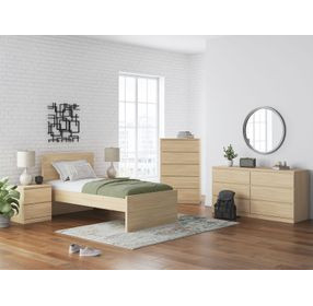 Onita Natural Youth Panel Bedroom Platform Set