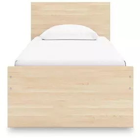 Onita Natural Twin Panel Platform Bed