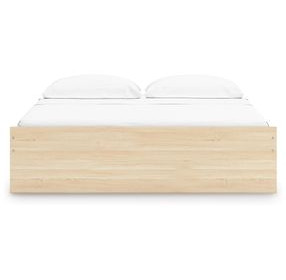 Onita Natural King Platform Storage Bed with 4 Drawers