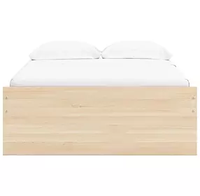 Onita Natural Full Platform Storage Bed with 2 Drawers