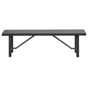 Navarro Outdoor Dining Mocha Outdoor Dining Bench