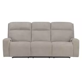 Traxton Jasper Taupe 92" Zero Gravity Triple Power Reclining Sofa with USB Charging