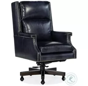 Beckett Checkmate Champion Leather Swivel Tilt Executive Chair