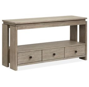 Conrad Stone Harbor Gray Rectangular Sofa Table
