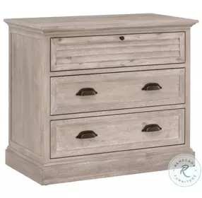 Eden Natural Gray Acacia 3 Drawer Nightstand