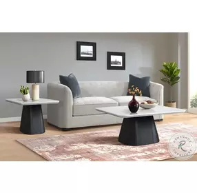 Yuri Black And White Occasional Table Set