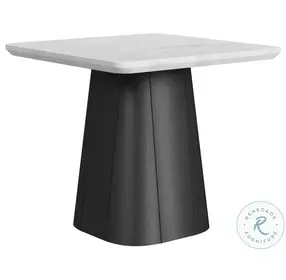 Yuri Black And White End Table