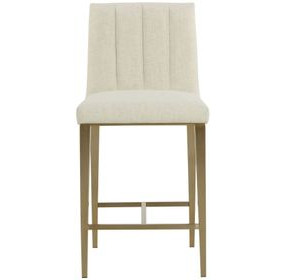 Wilbur Geralt Linen Performance Fabric Counter Height Stool