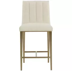 Hadwin Geralt Linen Performance Fabric Counter Height Stool