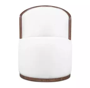 Rossi Cream Upholstered Swivel Dining Chair